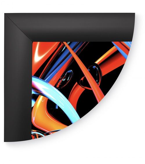Рамка Клик ПК-25, 45°, А4, черный матовый RAL-9005 в Чебоксарах - картинка, изображение, фото